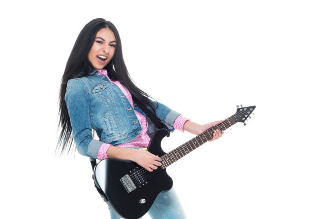 istock Beautiful latino female wearing denim 1135536140