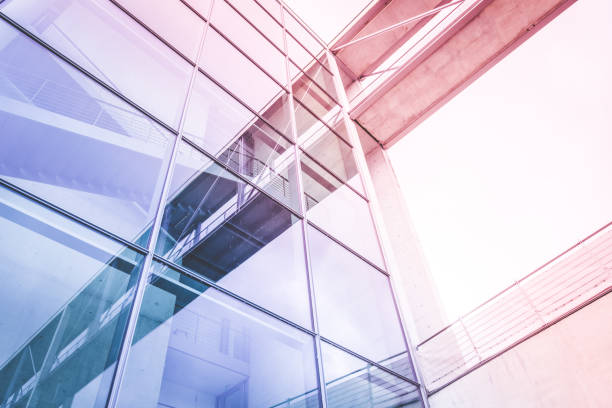 modern glass facade - office building exterior