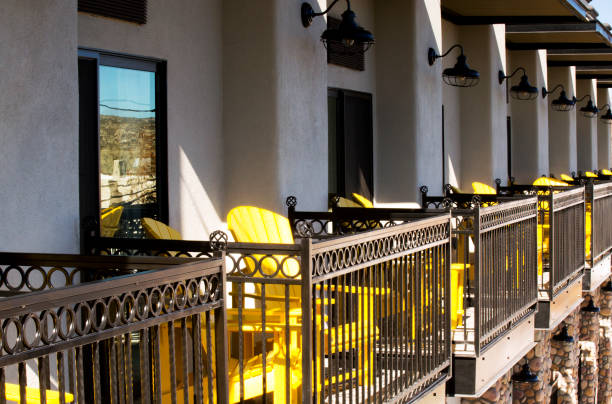 istock Yellow Chairs on Balcony in Cottonwood Arizona 1135538314