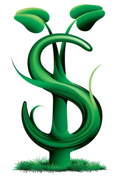 Vector illustration of Growing Investment Symbol