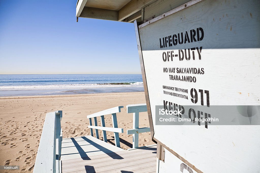 Lifeguard station  Beach Stock Photo