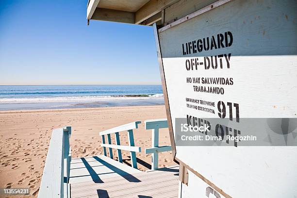 Lifeguard Station Stock Photo - Download Image Now - Beach, California, Color Image