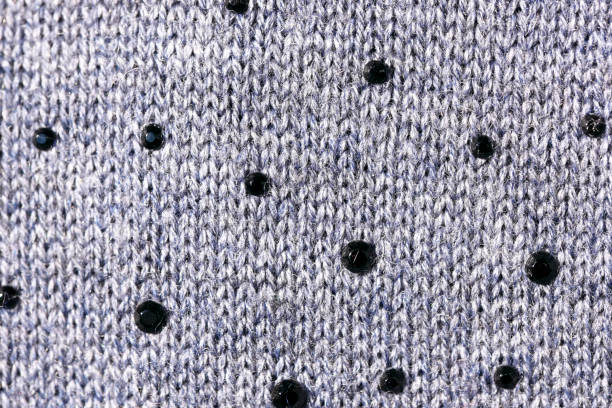 istock Gray background of knitted 1135547688