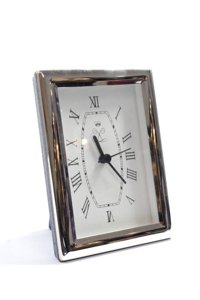 istock Antique Clock Alarm on White Background 1135550764