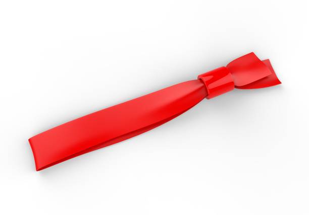 Red Rubber Band with white background