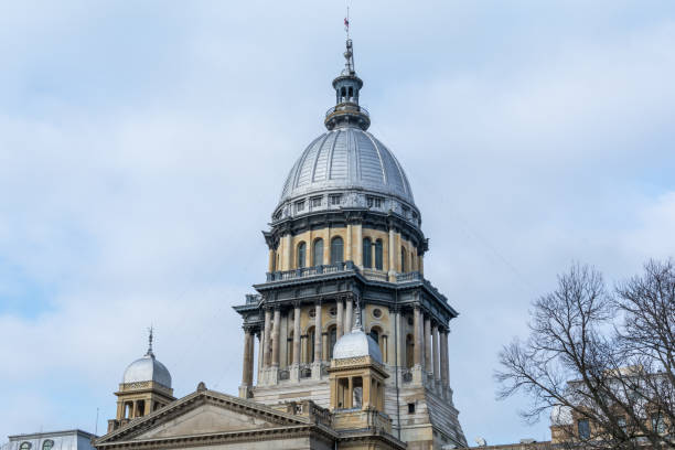 istock Morning light on the state capitol building in Springfield, Illinois. 1135552138