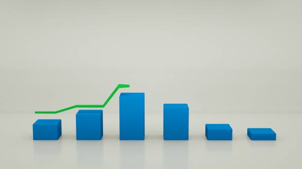 istock Business Growth Bar Graph Curve 1135554427