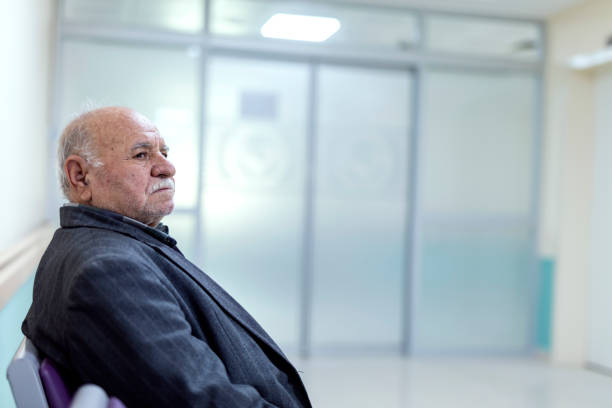 istock Patient sitting  in a waiting room 1135557085