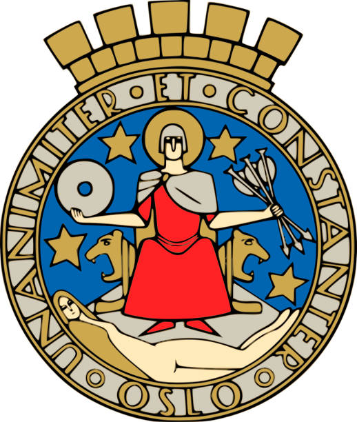 istock Coat of arms of Oslo - Norway. 1135558422