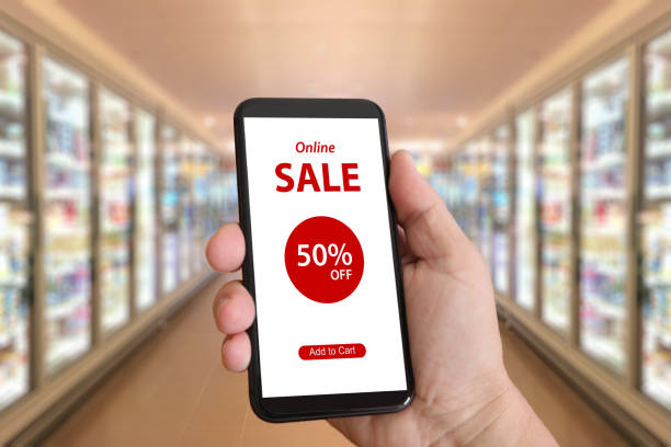 istock Shopping sale e-commerce marketing mobile phone app coupon 1135558903
