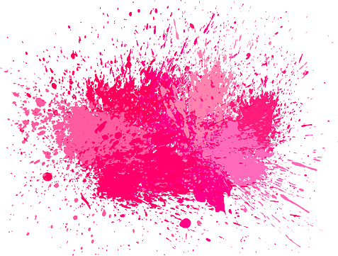 pink paint splash copy space banner