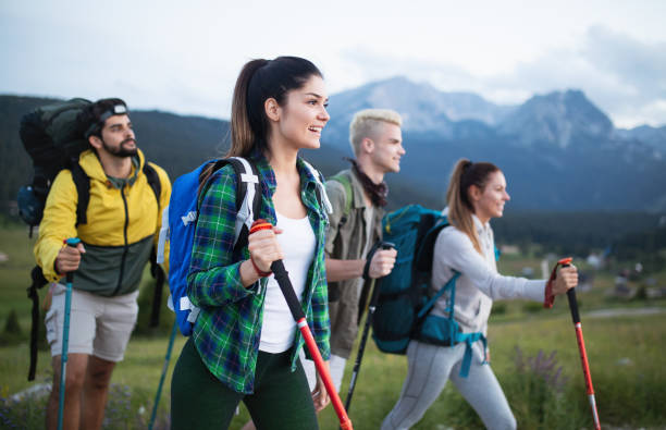 istock Trek Hiking Destination Experience Backpack Lifestyle Concept 1135559907
