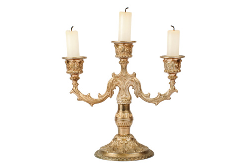 Candlestick with three candles