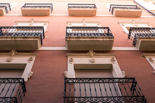 istock Old balconies in Alicnate, Spain 1135565165