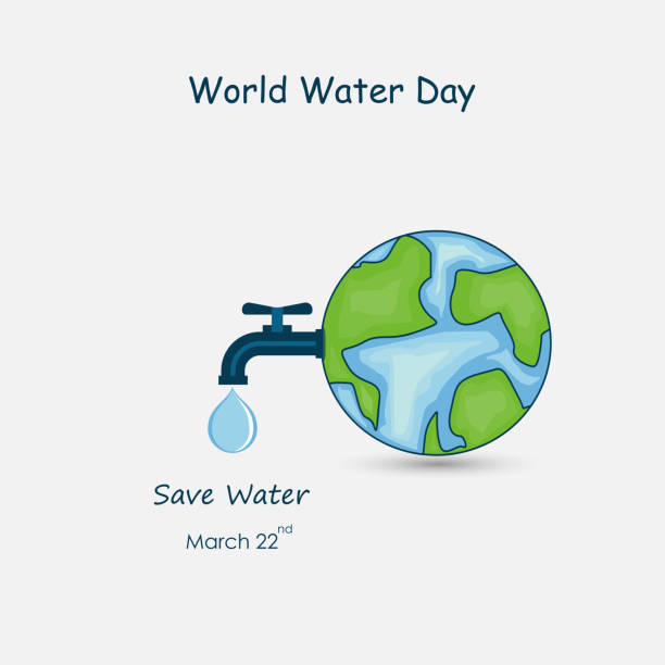 The Globe,Water drop and water tap icon.The globe icon vector logo design template.World Water Day icon.World Water Day idea campaign concept for greeting card and poster.Vector illustration vector art illustration