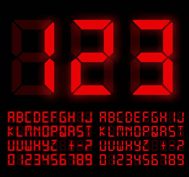 數位字體 - 液晶體顯示器 幅插畫檔、美工圖案、卡通及圖標