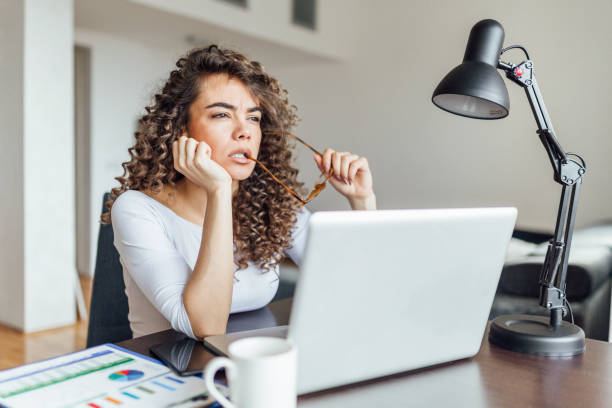 istock Young business woman working 1135570194