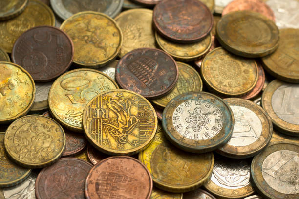 istock Money euro coins background 1135575005