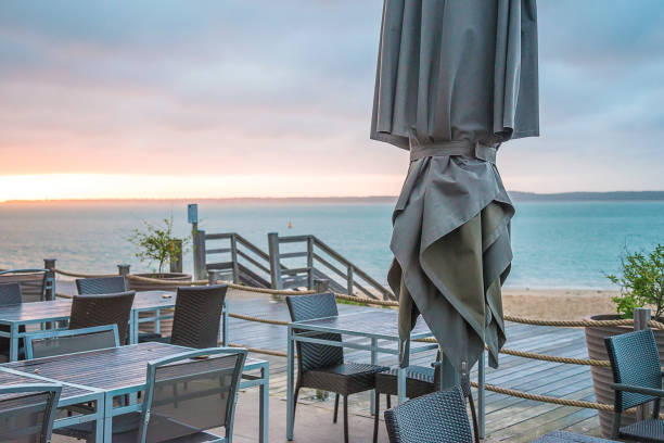 istock Breakfast in front of the sea 1135575361