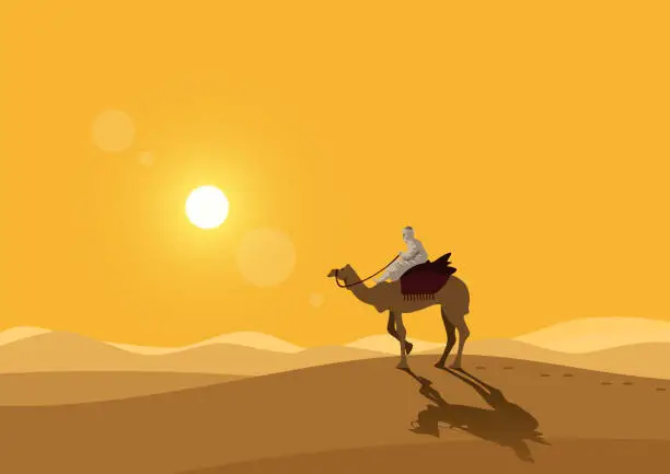 Vector illustration of Desert