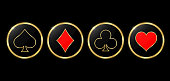 set-von-runden-poker-und-casino-ikonen-a