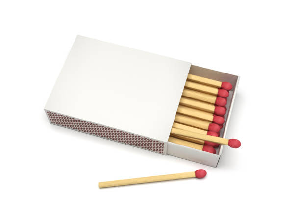istock Box of matches. Blank package. 3d rendering illustration isolated 1135584561