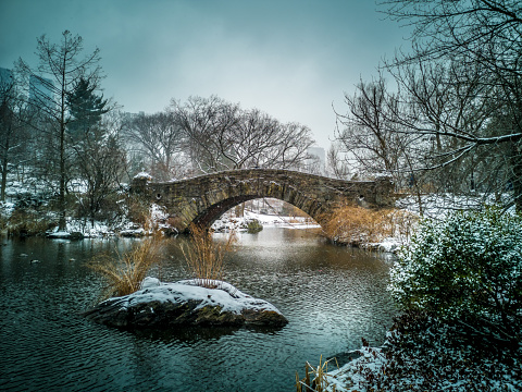 Gapstow Bridge In Central Park, New York City
