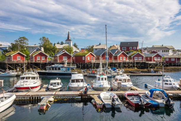 istock Reine harbor in Lofoten in Norway 1135586952