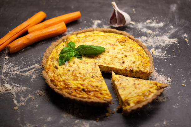 istock Fresh homemade carrot quiche 1135590052