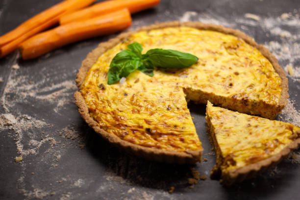 istock Fresh homemade carrot quiche 1135590057