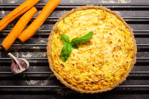 istock Fresh homemade carrot quiche 1135590573