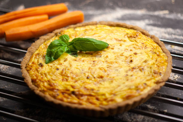 istock Fresh homemade carrot quiche 1135590576