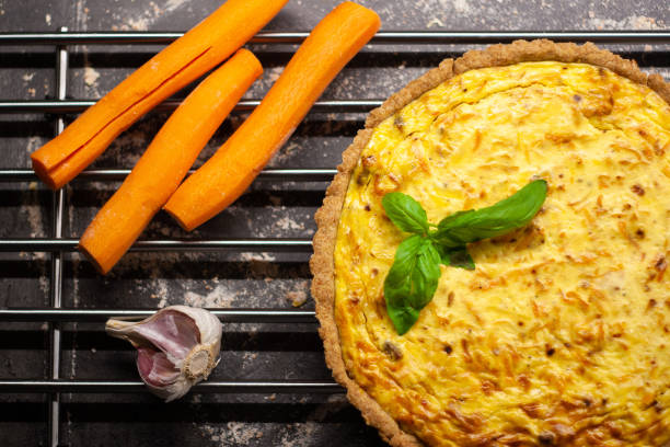 istock Fresh homemade carrot quiche 1135590578