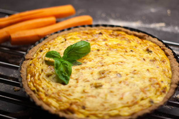 istock Fresh homemade carrot quiche 1135590586