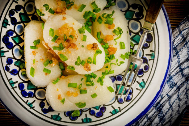 istock Potato dumplings stuffed with minced meat 1135590889