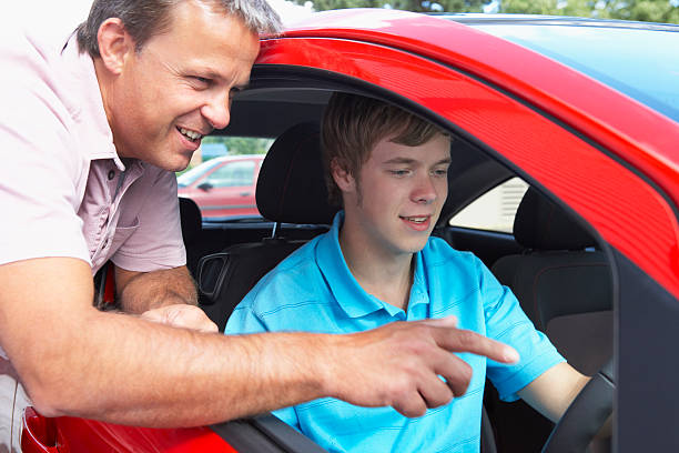 istock Teenage Boy Learning How To Drive 113559230