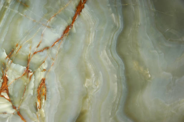 istock Green onyx with veins, the surface of natural stone 1135599006