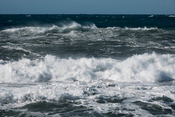 istock Nobody on this rough seascape. 1135600369