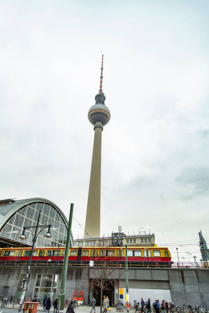 istock Alexanderplatz train station with Fernsehturm TV tower 1135603379