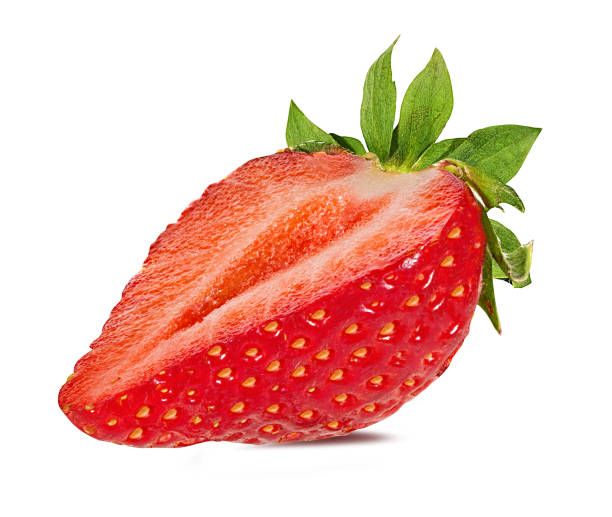 istock Strawberry isolated on white background with clipping path 1135604535