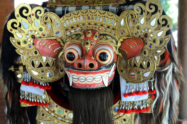 Bali Barong and Rangda used in Bali traditional religious dance