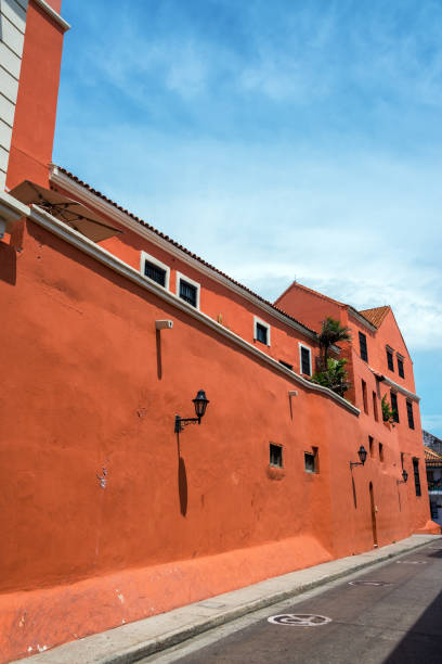 istock Red Colonial Architecture in Colombia 1135614535