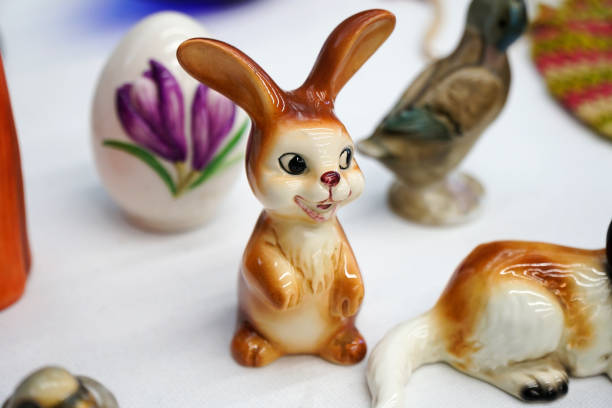 istock Knick Knacks of Easter Bunny and Egg 1135615323