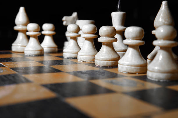 istock Chess figures macro photo in the dark 1135622610