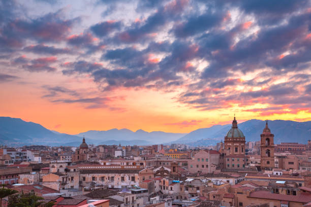 istock Palermo at sunset, Sicily, Italy 1135623655