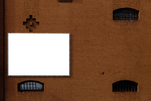 istock Blank ad space on a concrete wall in the street outside 1135627876