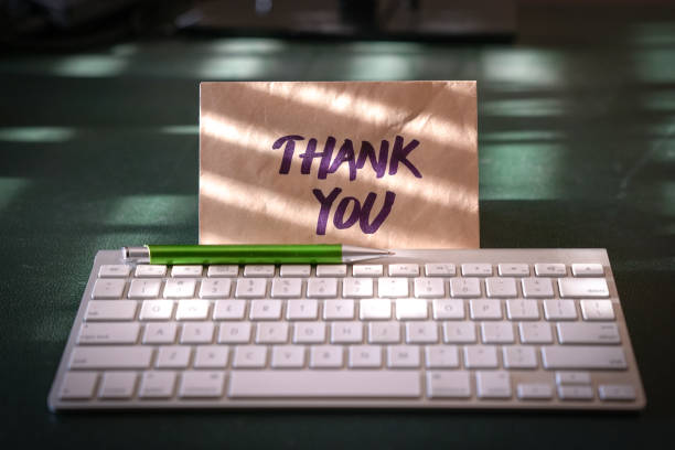istock Thank you note or card for job well done 1135628561