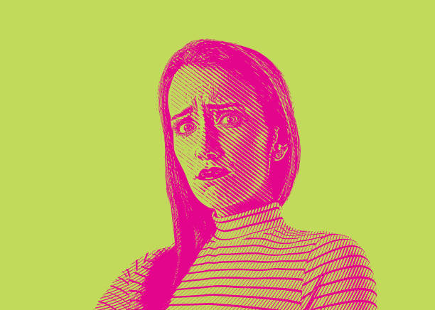 istock Close up of a young woman with stressed out facial expression 1135631600