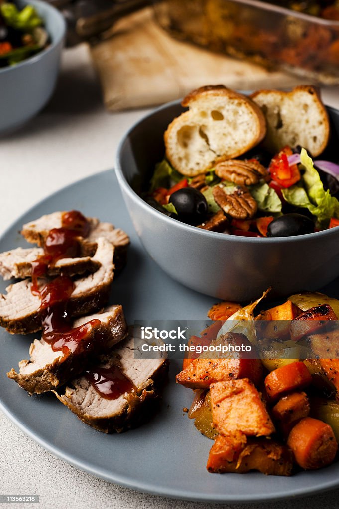 Cena gourmet - Foto stock royalty-free di Aglio - Alliacee