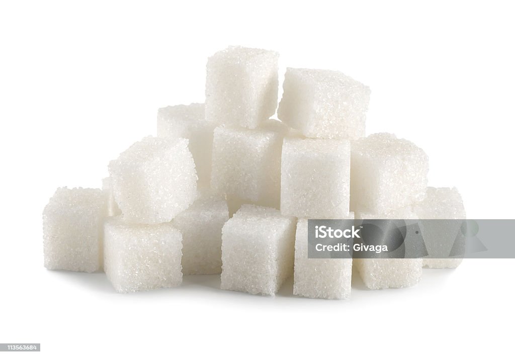 Sugar cube Isoliert - Lizenzfrei Farbbild Stock-Foto